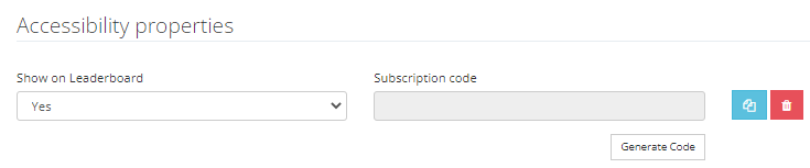 Accessibility properties